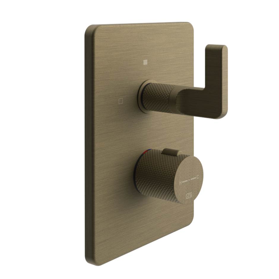 Gessi 58134 Inciso Trim Parts Only External Parts For 2-Way Thermostatic Diverter and Volume Control
