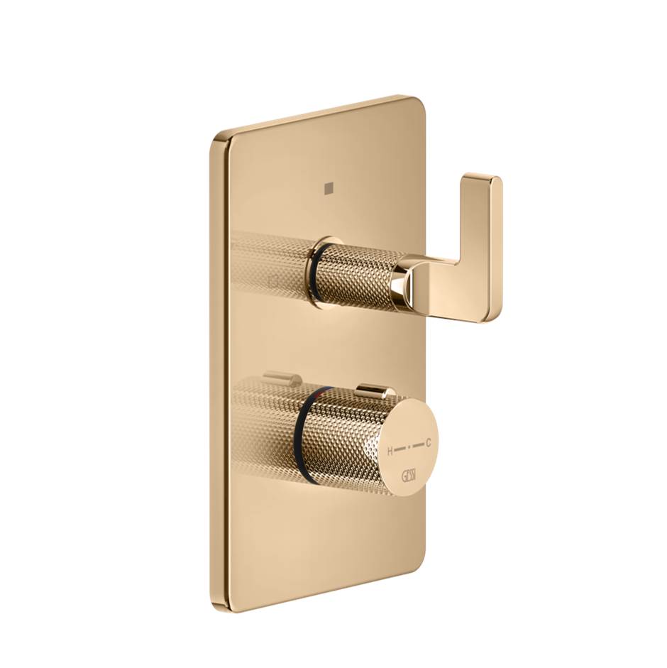 Gessi 58134 Inciso Trim Parts Only External Parts For 2-Way Thermostatic Diverter and Volume Control