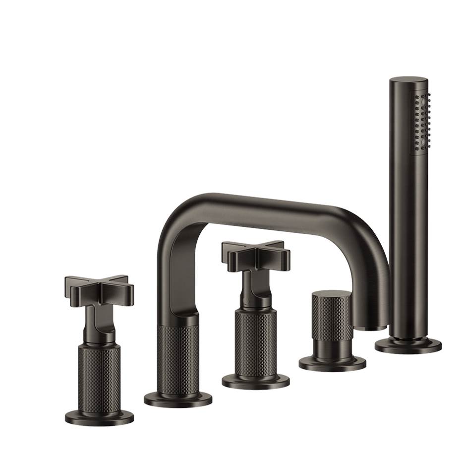 Gessi 58140 Inciso Five-Hole Roman Tub Set