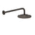 Gessi 58148 Inciso Wall-Mounted Adjustable Shower Head With Arm.
