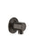 Gessi 58169 Inciso Wall Elbow With Backplate