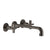Gessi 58192 Inciso Trim Parts Only Wall-Mounted Washbasin Mixer Trim, Without Waste
