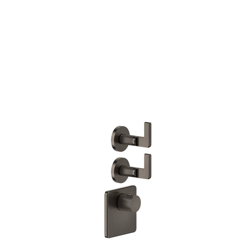 Gessi 58214 Inciso Trim Parts Only External Parts For Thermostatic With 2 Volume Controls