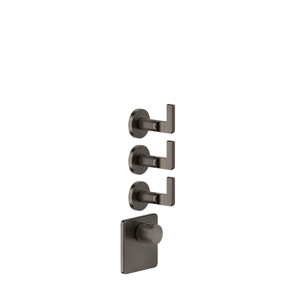 Gessi 58216 Inciso Trim Parts Only External Parts For Thermostatic With 3 Volume Controls