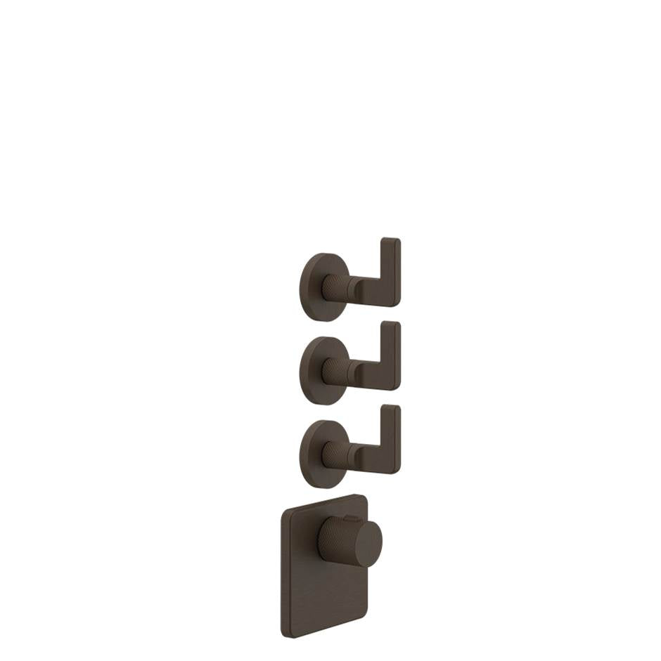 Gessi 58216 Inciso Trim Parts Only External Parts For Thermostatic With 3 Volume Controls - Parent