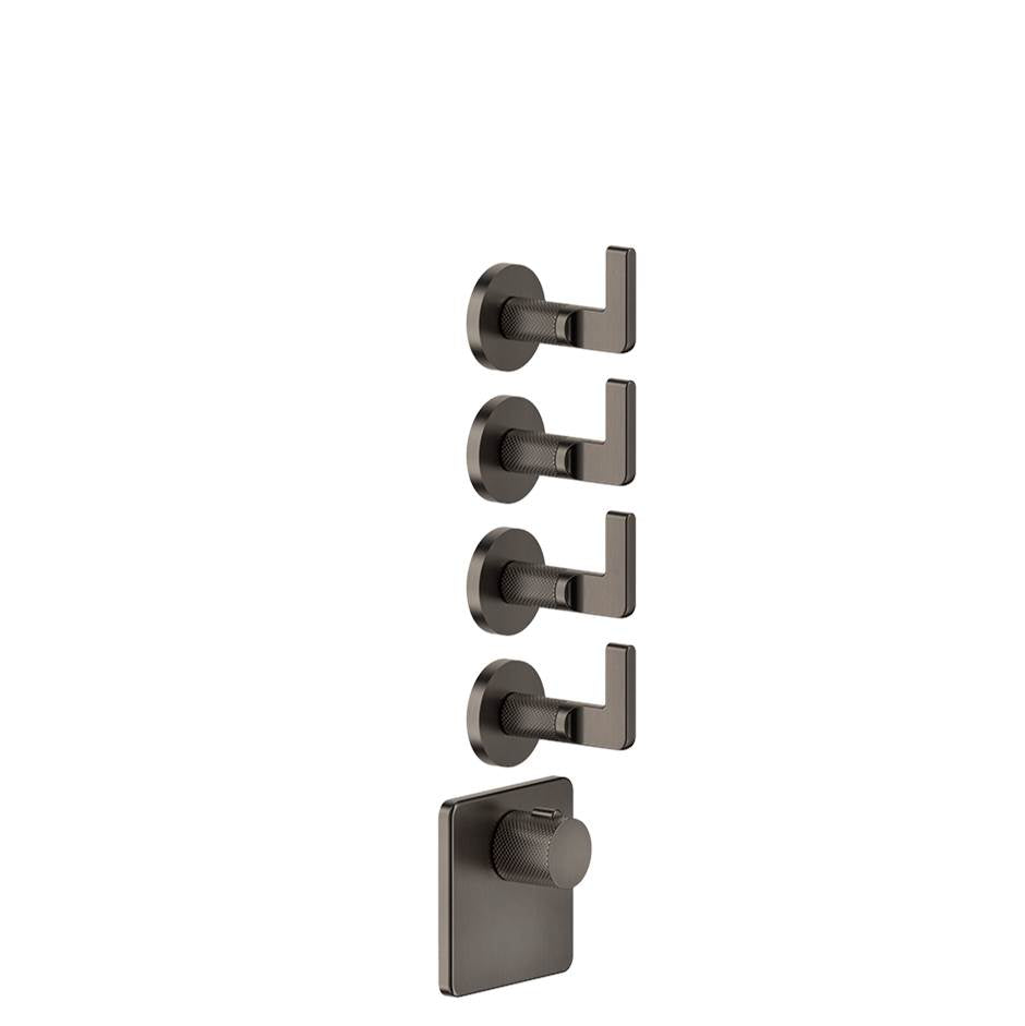 Gessi 58218 Inciso Trim Parts Only External Parts For Thermostatic With 4 Volume Controls