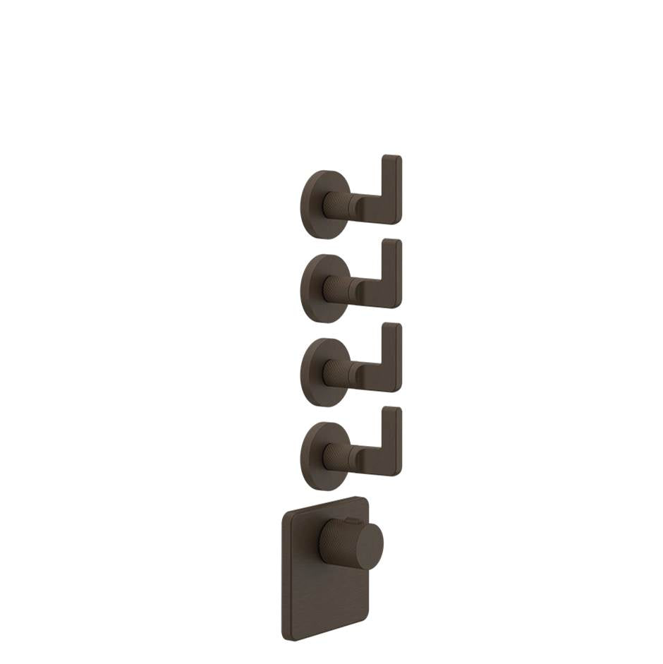 Gessi 58218 Inciso Trim Parts Only External Parts For Thermostatic With 4 Volume Controls - Parent