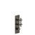 Gessi 58224 Inciso Trim Parts Only External Parts For Thermostatic With 2 Volume Controls