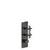 Gessi 58240 Inciso Trim Parts Only External Parts For 5-Way Thermostatic Diverter With Volume Control - Cross Handles