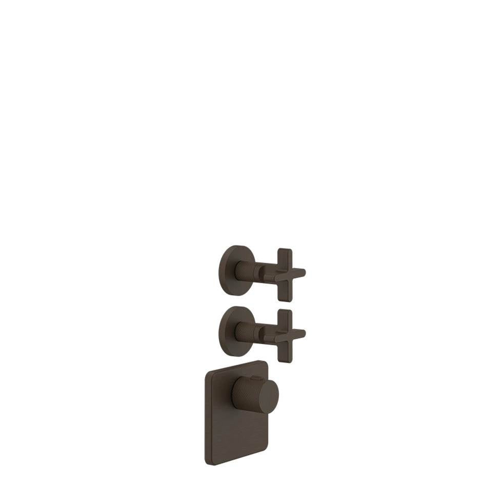 Gessi 58344 Inciso Trim Parts Only External Parts For Thermostatic With 2 Volume Controls - Parent