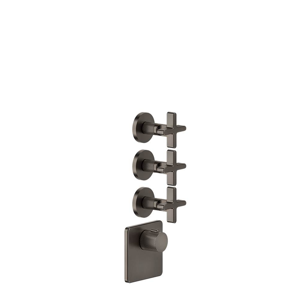 Gessi 58346 Inciso Trim Parts Only External Parts For Thermostatic With 3 Volume Controls