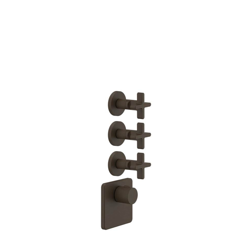 Gessi 58346 Inciso Trim Parts Only External Parts For Thermostatic With 3 Volume Controls - Parent