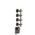 Gessi 58348 Inciso Trim Parts Only External Parts For Thermostatic With 4 Volume Controls