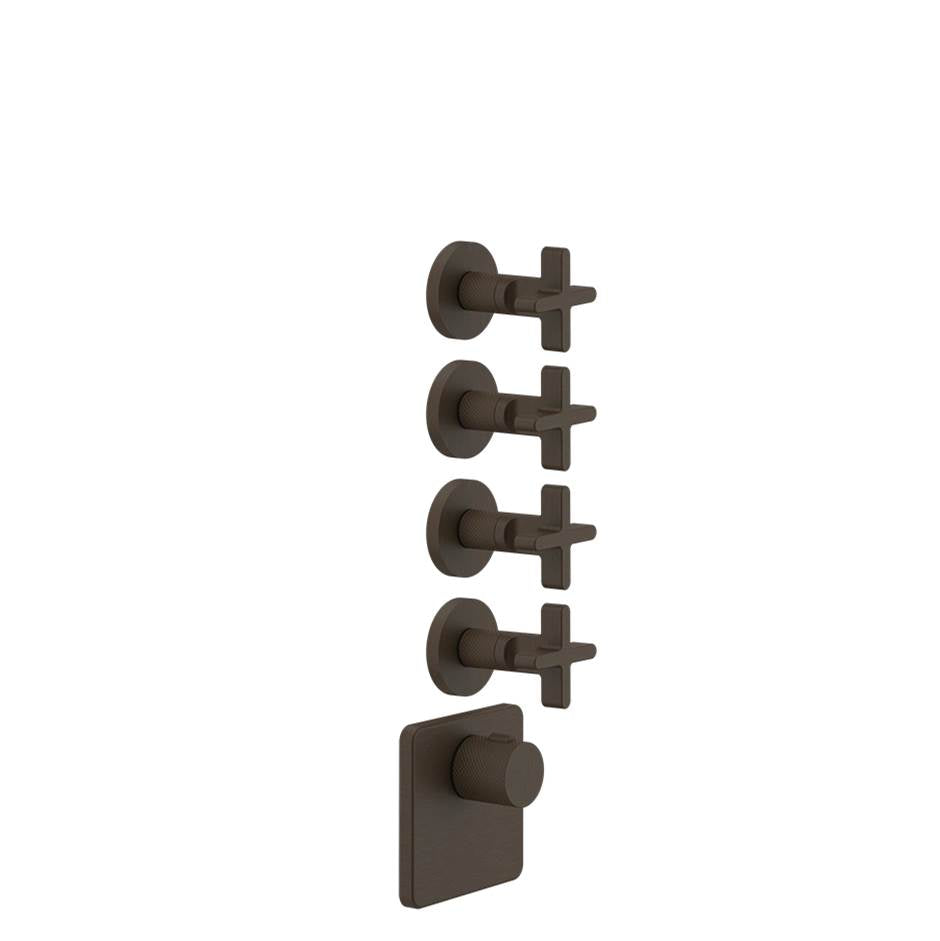 Gessi 58348 Inciso Trim Parts Only External Parts For Thermostatic With 4 Volume Controls - Parent