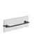 Gessi 58615 Inciso Towel Rail For Glass Fixing - 18" Length