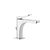 Gessi 59001 Rilievo Single Lever Washbasin Mixer With Pop-Up Assembly