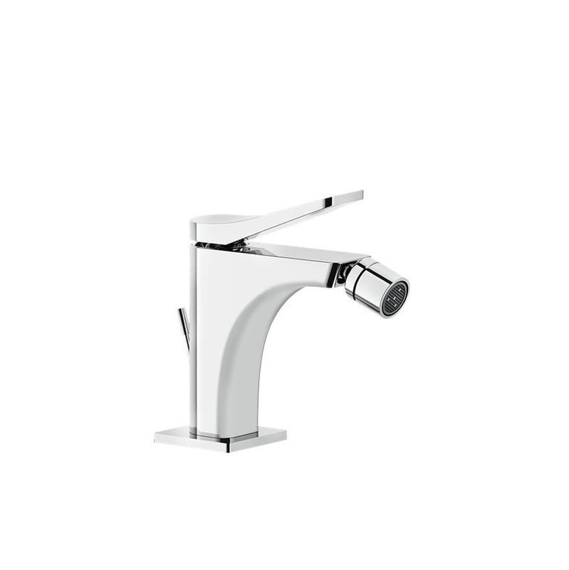 Gessi 59007 Rilievo Single Lever Bidet Mixer With Pop-Up Assembly