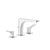 Gessi 59011 Rilievo Widespread Washbasin Mixer With Pop-Up Assembly