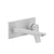 Gessi 59089 Rilievo External Parts Wall-Mounted Mixer, Medium Spout, Without Waste