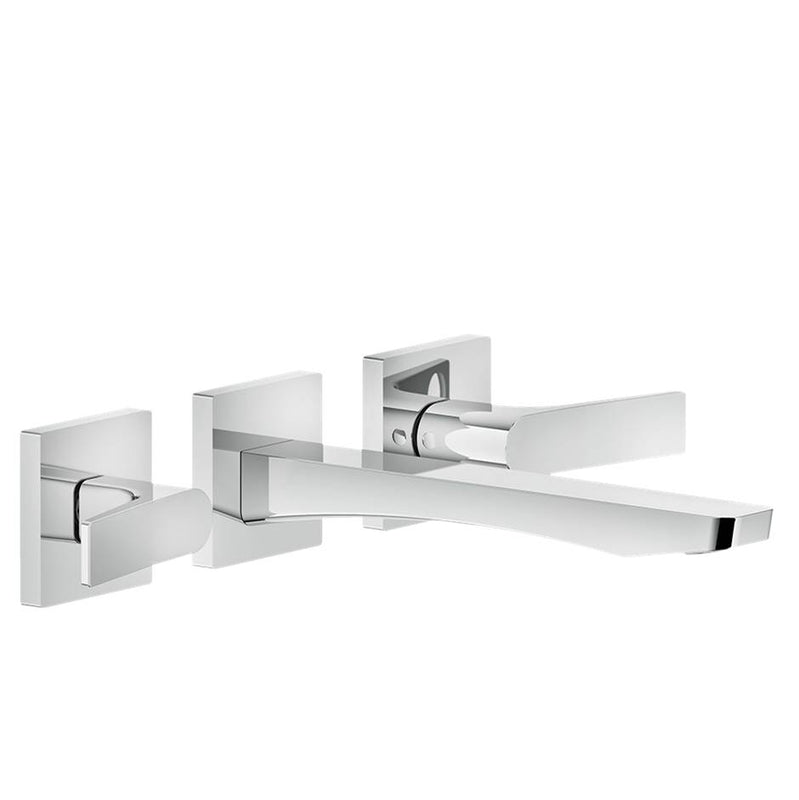 Gessi 59090 Rilievo Trim Parts Only Wall Mounted Washbasin Mixer Trim, Without Waste.