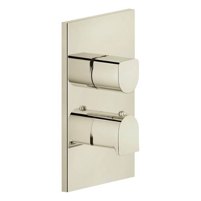 Gessi 59134 Rilievo Trim Parts Only External Parts For 2-Way Thermostatic Diverter and Volumne Control