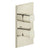Gessi 59134 Rilievo Trim Parts Only External Parts For 2-Way Thermostatic Diverter and Volumne Control