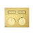 Gessi 63004 Habito Trim Parts Only External Parts For Thermostatic Mixer For Two Functions, With Push-Button On/Off Control