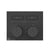 Gessi 63004 Habito Trim Parts Only External Parts For Thermostatic Mixer For Two Functions, With Push-Button On/Off Control