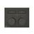 Gessi 63004 Habito Trim Parts Only External Parts For Thermostatic Mixer For Two Functions, With Push-Button On/Off Control