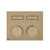 Gessi 63004 Habito Trim Parts Only External Parts For Thermostatic Mixer For Two Functions, With Push-Button On/Off Control
