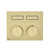 Gessi 63004 Habito Trim Parts Only External Parts For Thermostatic Mixer For Two Functions, With Push-Button On/Off Control