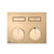 Gessi 63004 Habito Trim Parts Only External Parts For Thermostatic Mixer For Two Functions, With Push-Button On/Off Control