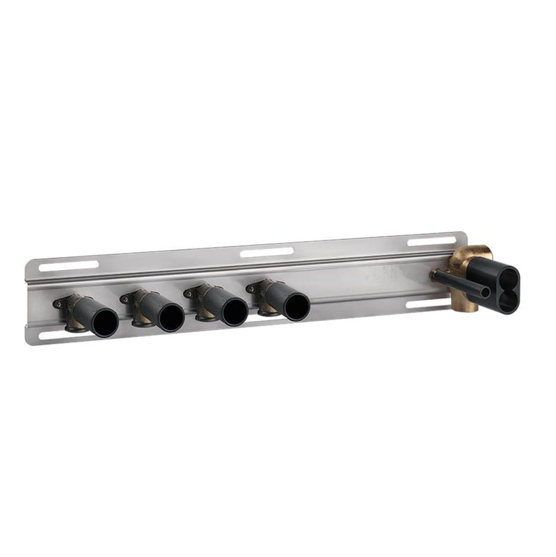 Gessi 63025-031 Hi Fi In-Wall Thermostatic Rough Valve For Shelf Mixer For Four Simultaneous Functions.