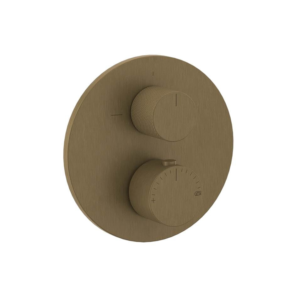 Gessi 63133 Anello Trim Parts Only External Parts For Thermostatic With Single Volume Control Diamantato.