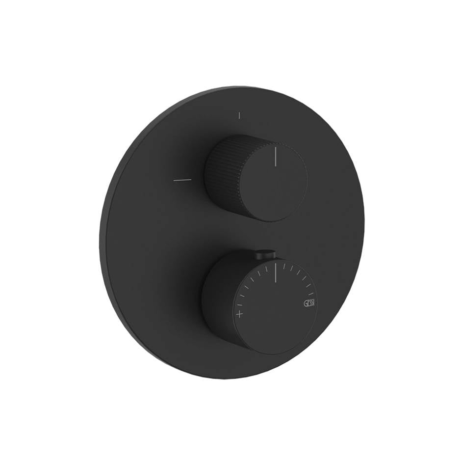 Gessi 63139 Ventaglio Trim Parts Only External Parts For Thermostatic With Single Volume Control Rigato.