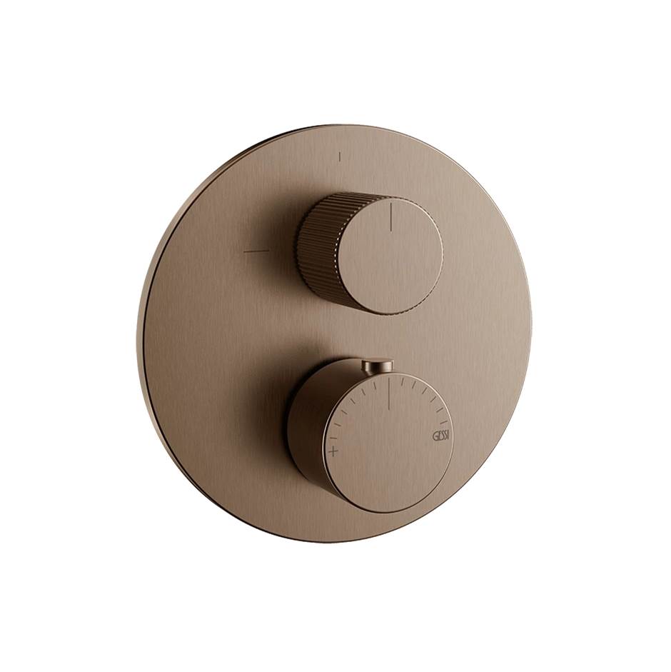 Gessi 63139 Ventaglio Trim Parts Only External Parts For Thermostatic With Single Volume Control Rigato.