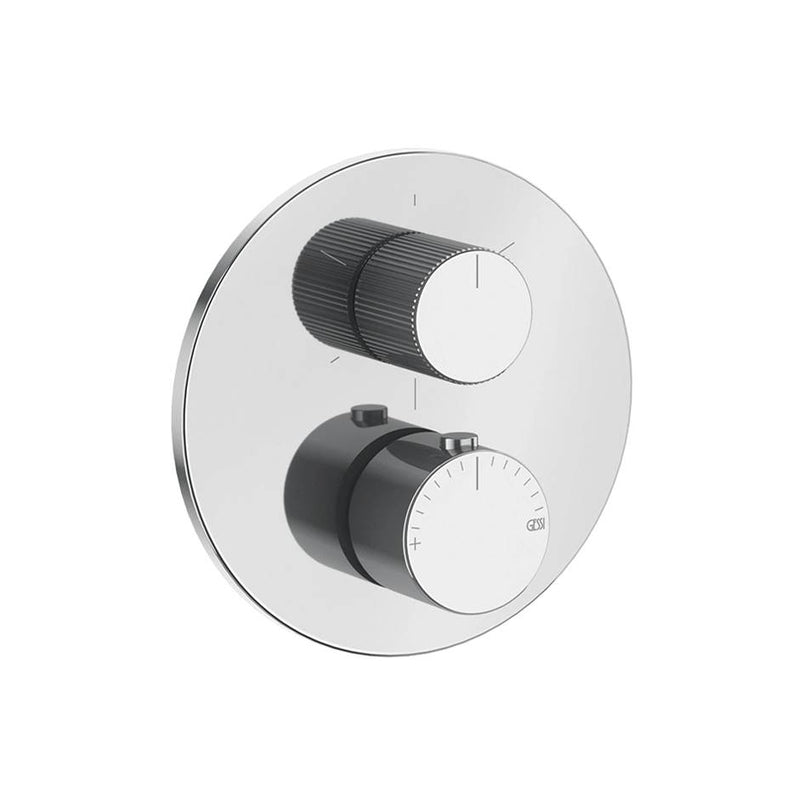 Gessi 63143 Ventaglio Trim Parts Only External Parts For 3-Way Diverterthermostatic and Volume Control Rigato.