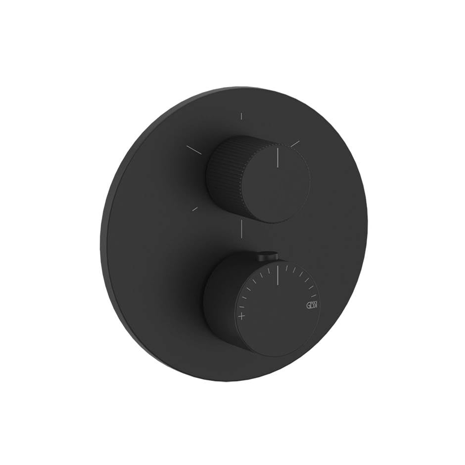 Gessi 63143 Ventaglio Trim Parts Only External Parts For 3-Way Diverterthermostatic and Volume Control Rigato.