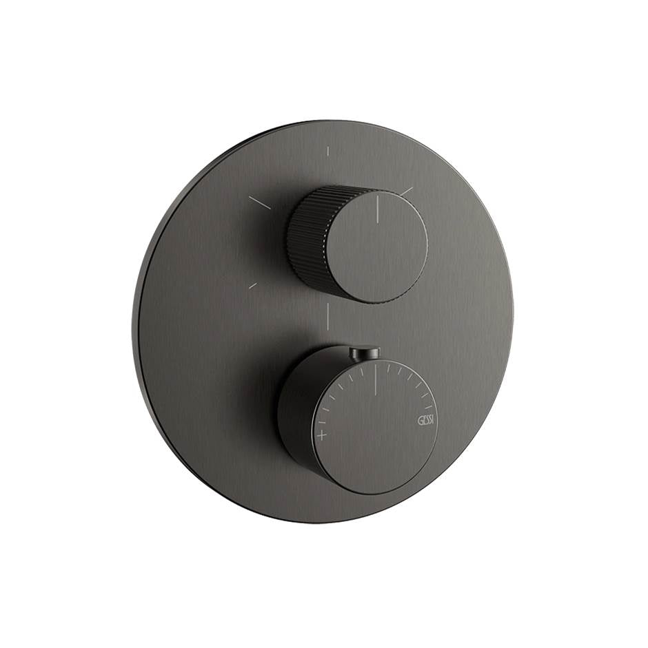 Gessi 63143 Ventaglio Trim Parts Only External Parts For 3-Way Diverterthermostatic and Volume Control Rigato.