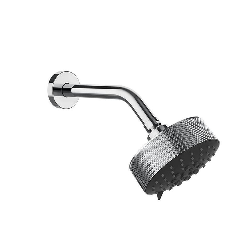 Gessi 63356 Inverso Wall-Mounted Adjustable Multi-Function Shower Head With Arm Diamantato.