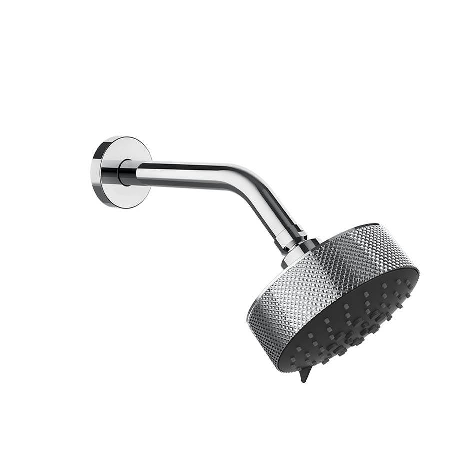 Gessi 63356 Inverso Wall-Mounted Adjustable Multi-Function Shower Head With Arm Diamantato.