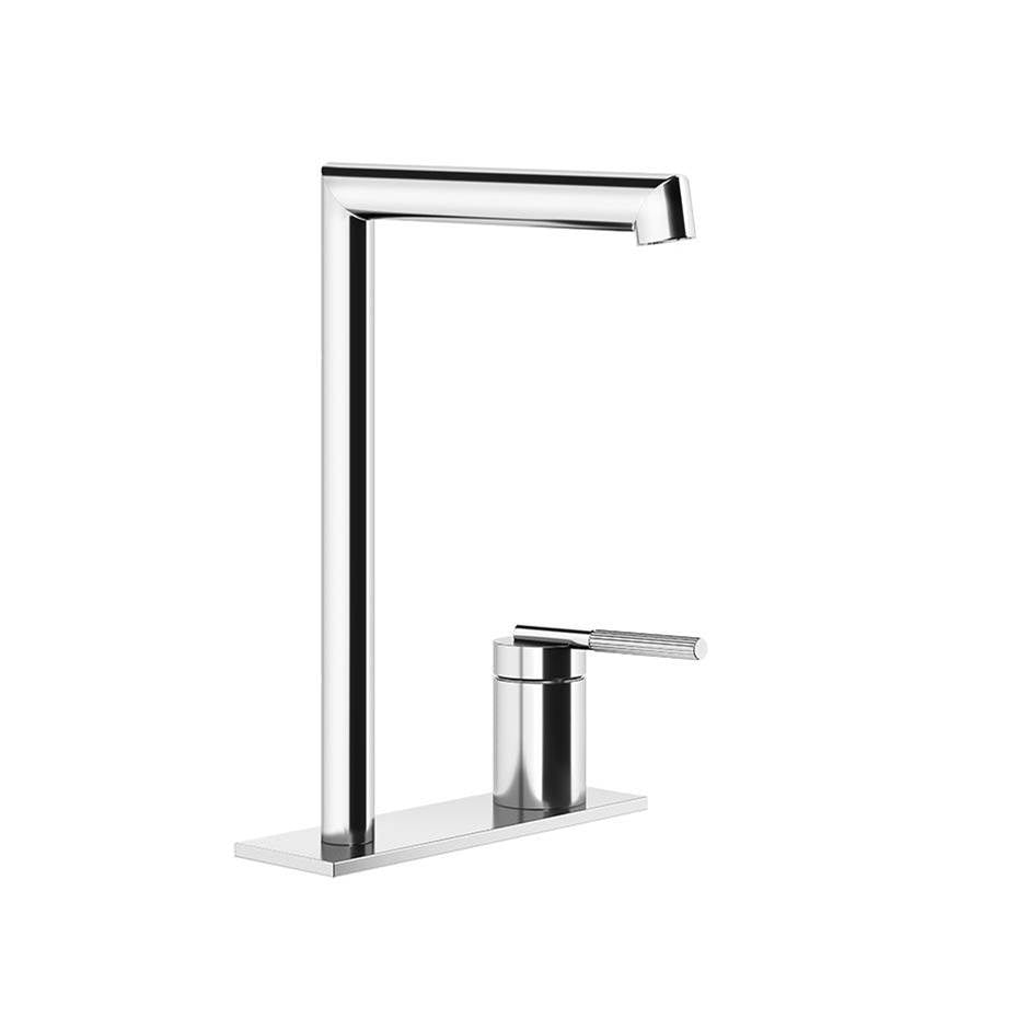 Gessi 63516 Ingranaggio Deck-Mounted High Version Washbasin Mixer With Separate Control Without Pop-Up Assembly