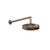 Gessi 63548 Inverso Wall-Mounted Adjustable Shower Head With Arm Rigato.