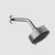 Gessi 63556 Inverso Multifunctional Adjustable Wall-Mounted Anti-Limescale Showerhead. Rigato