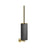 Gessi 63620 Ventaglio Wall-Mounted Black Toilet Brush Holder