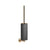 Gessi 63620 Ventaglio Wall-Mounted Black Toilet Brush Holder