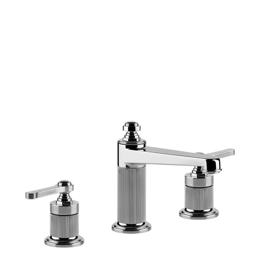 Gessi 65012 Venti20 Widespread Washbasin Mixer With Pop-Up Assembly