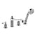 Gessi 65045 Venti20 Four-Hole Roman Tub Set
