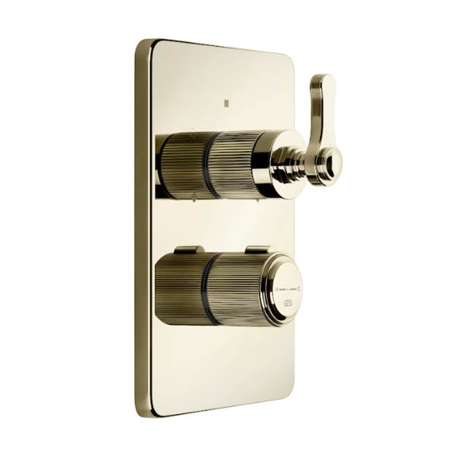 Gessi 65135 Venti20 Trim Parts Only External Parts For 2-Way Thermostatic Diverter and Volume Control
