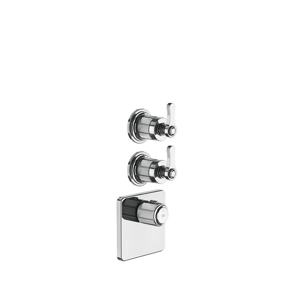 Gessi 65202 Venti20 Trim Parts Only External Parts For Thermostatic With 2 Volume Controls
